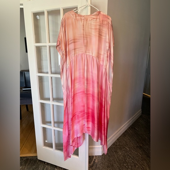 Buddy Love Pink Dip Dyed Caftan Dress SIZE M/L - Picture 3 of 5
